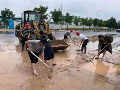 暴雨無情，新蒲有愛！新蒲建設集團有限公司抗擊暴雨災情在行動